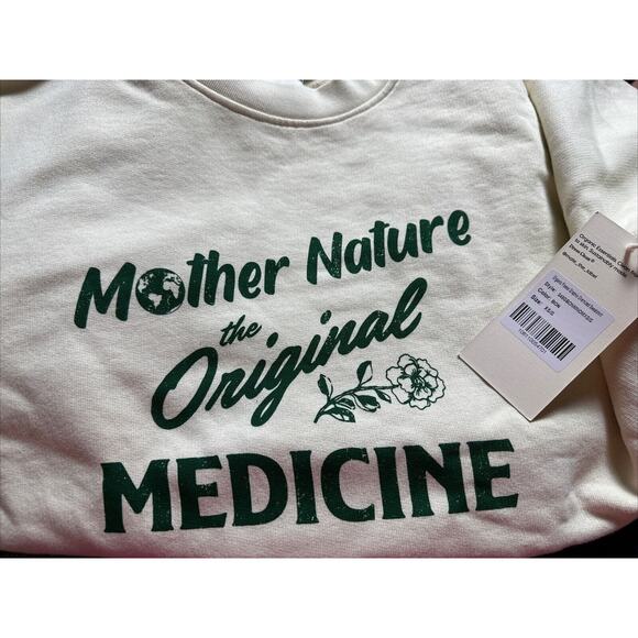 MATE the Label Tops - NWT - Mate the Label Women's Mother Nature Crewneck XSMALL/SMALL Beige